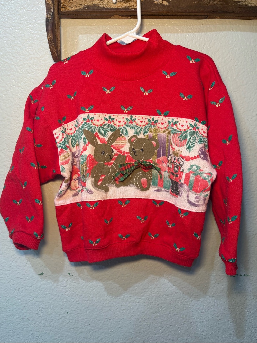 VTG 80s Spumoni San Francisco Christmas Sweatshirt Kids (5-6)m